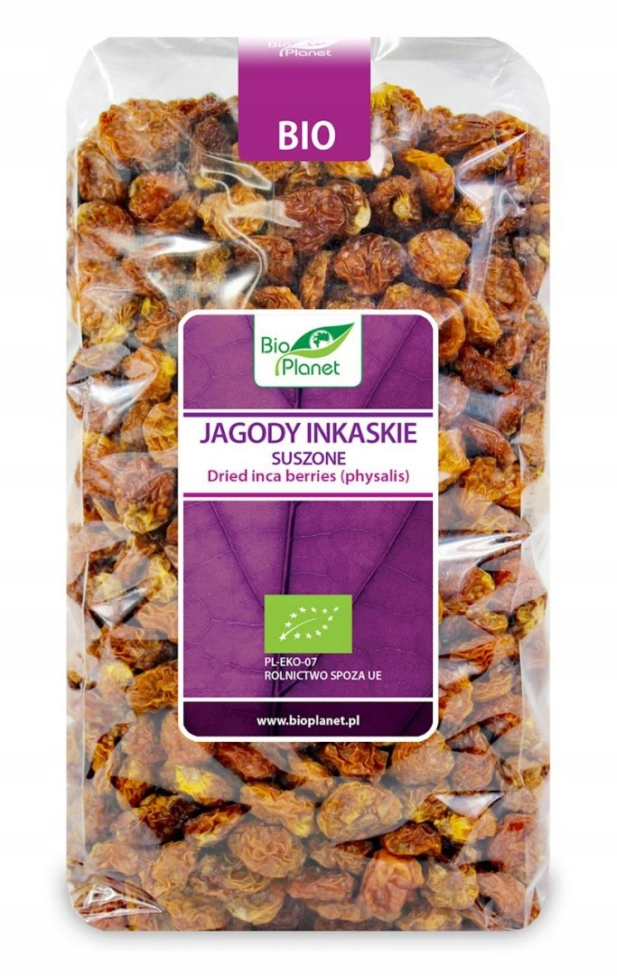 Plody Mochyně Peruánské Sušené Bio 1 kg Bio Planet Mochyně Zlatá bobule Superfood