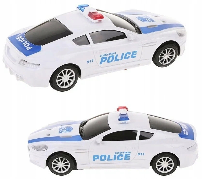 AUTO JEŻDŻĄCE POLICJA RADIOWÓZ ŚWIATŁO DŹWIĘKI Marka inna