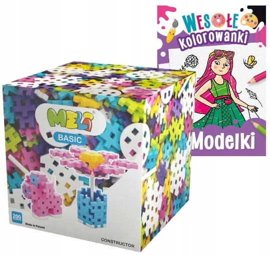 

Klocki Meli Basic Constructor Pink 200 3+