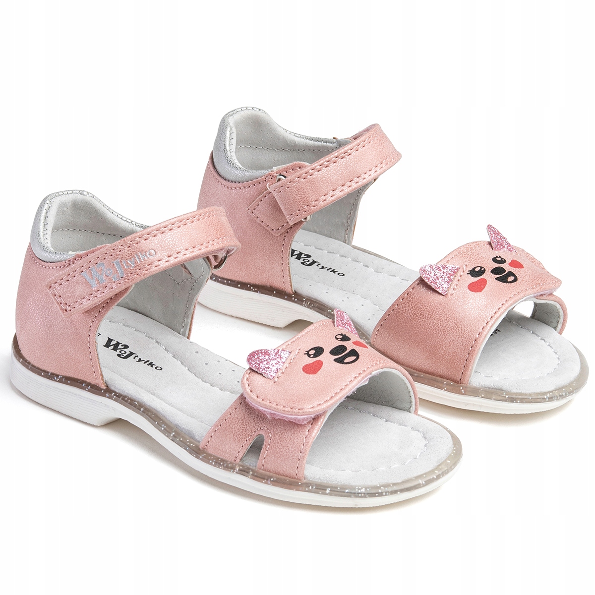 

Sandały wkł.SKÓRA na rzep urocze Wojtyłko