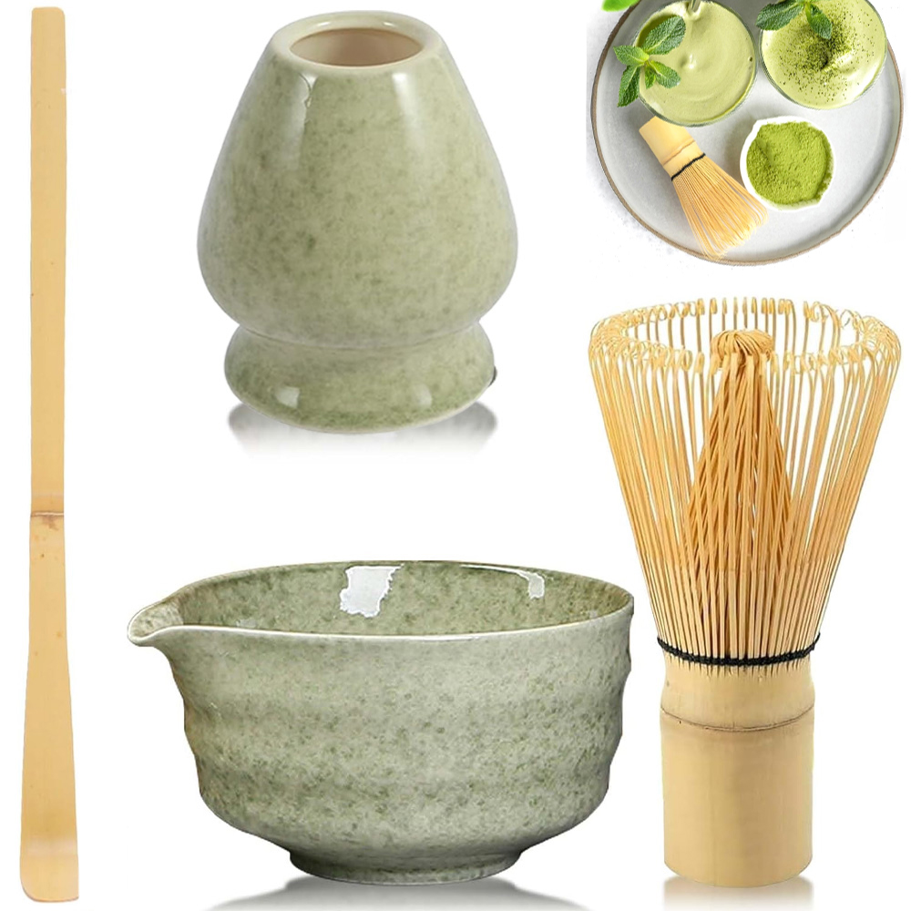 Startovací Sada Matcha Tradiční A Šálek S Výlevkou 4 Ks