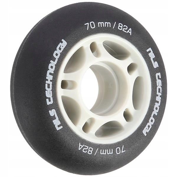 KÓŁKA PU 70x24 82A CZARNE MATOWE 4 szt. NILS EXTREME ZESTAW