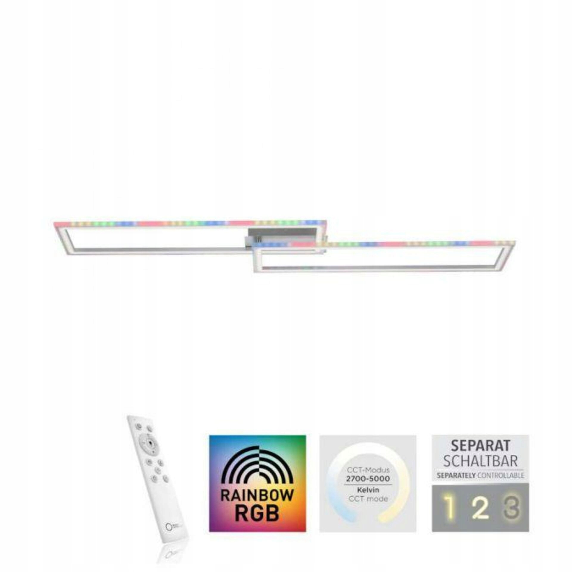 Leuchten Direkt Just Light FELIX60 Led stropné svietidlo 72x210cm Rgb, stmiev