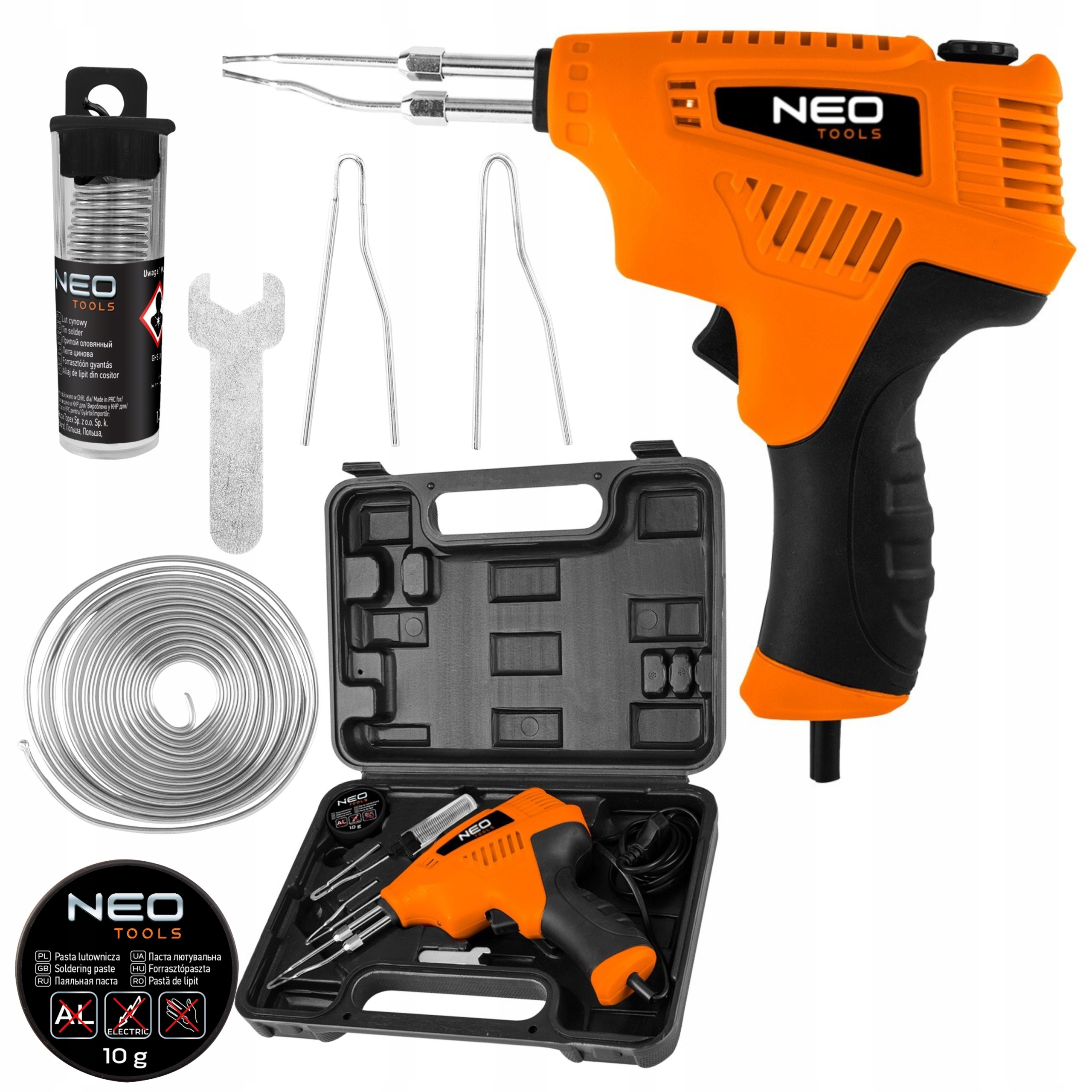 NEO Lutownica transformatorowa 200 W, w walizce 19-152