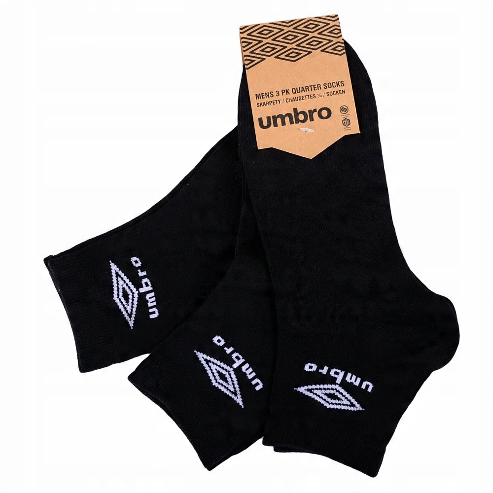

Umbro Skarpety Quarter 3 pary Czarne 39/42