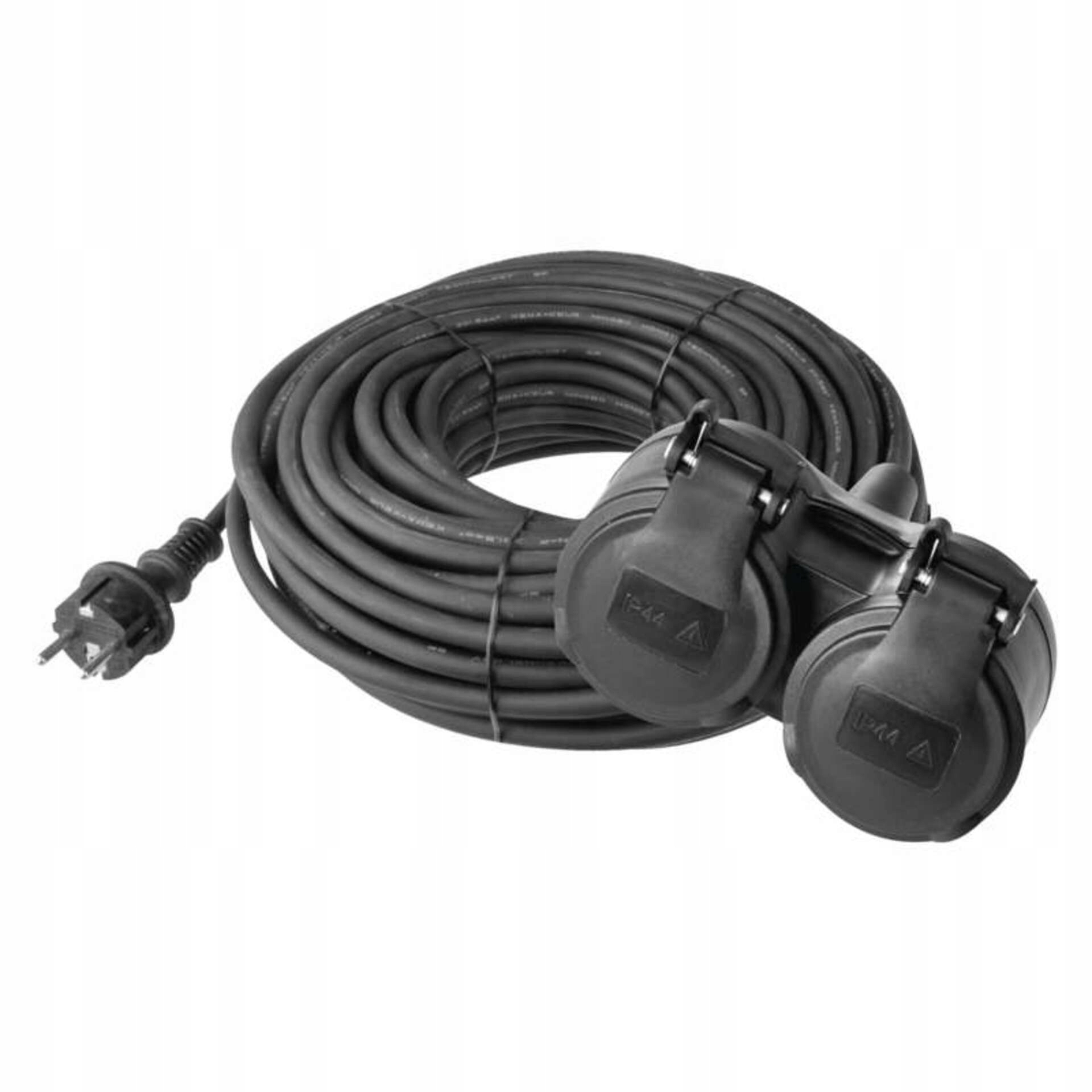 Prodlužovací kabel Emos gumový 15 m, 2 zásuvky, IP44, 3×1,5