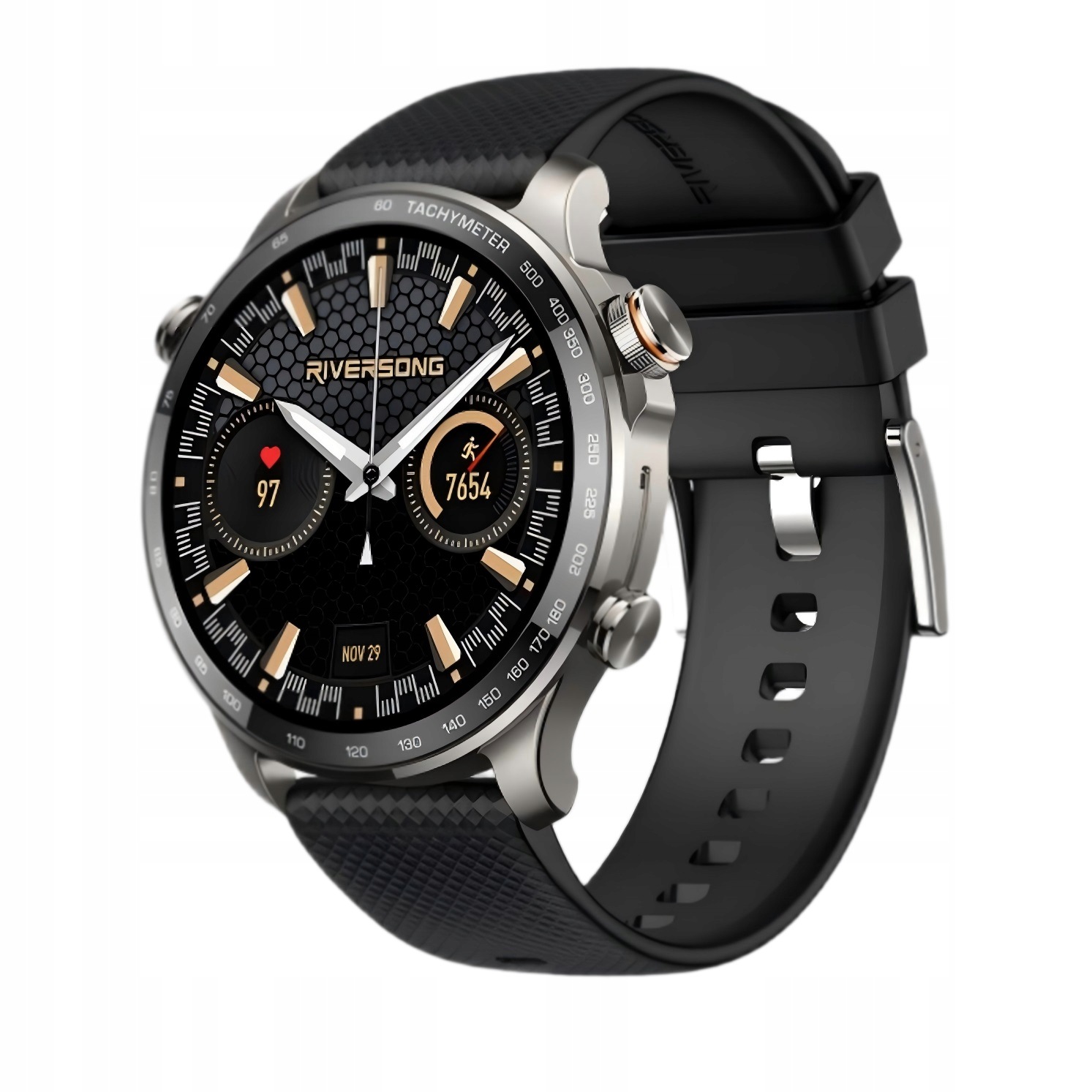 Chytré Hodinky Riversong Motive 10 Gt SW1001 Amoled Gps černé