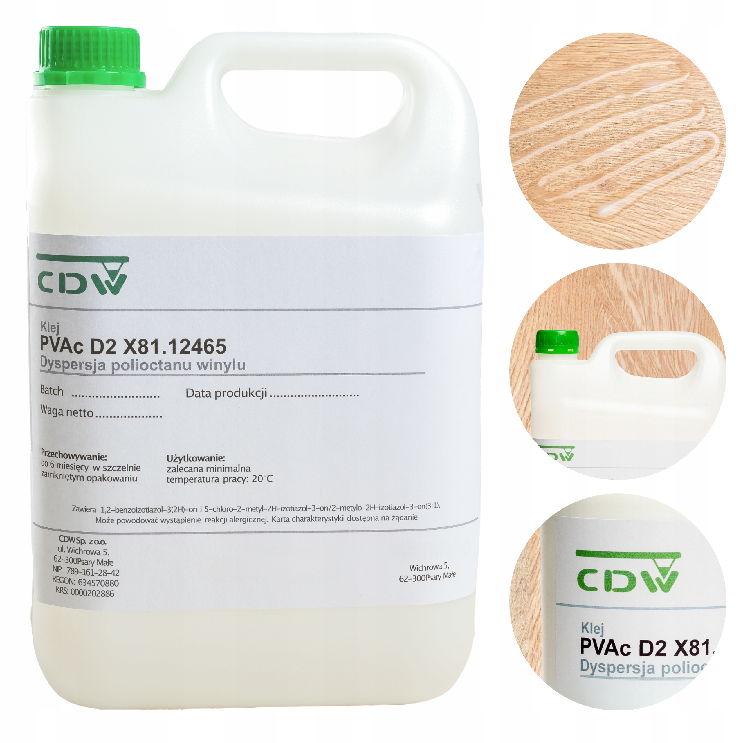 KLEJ INTROLIGATORSKI WIKOL DO DECOUPAGE PAPIERU TEKTURY 5KG PRZEZROCZYSTY