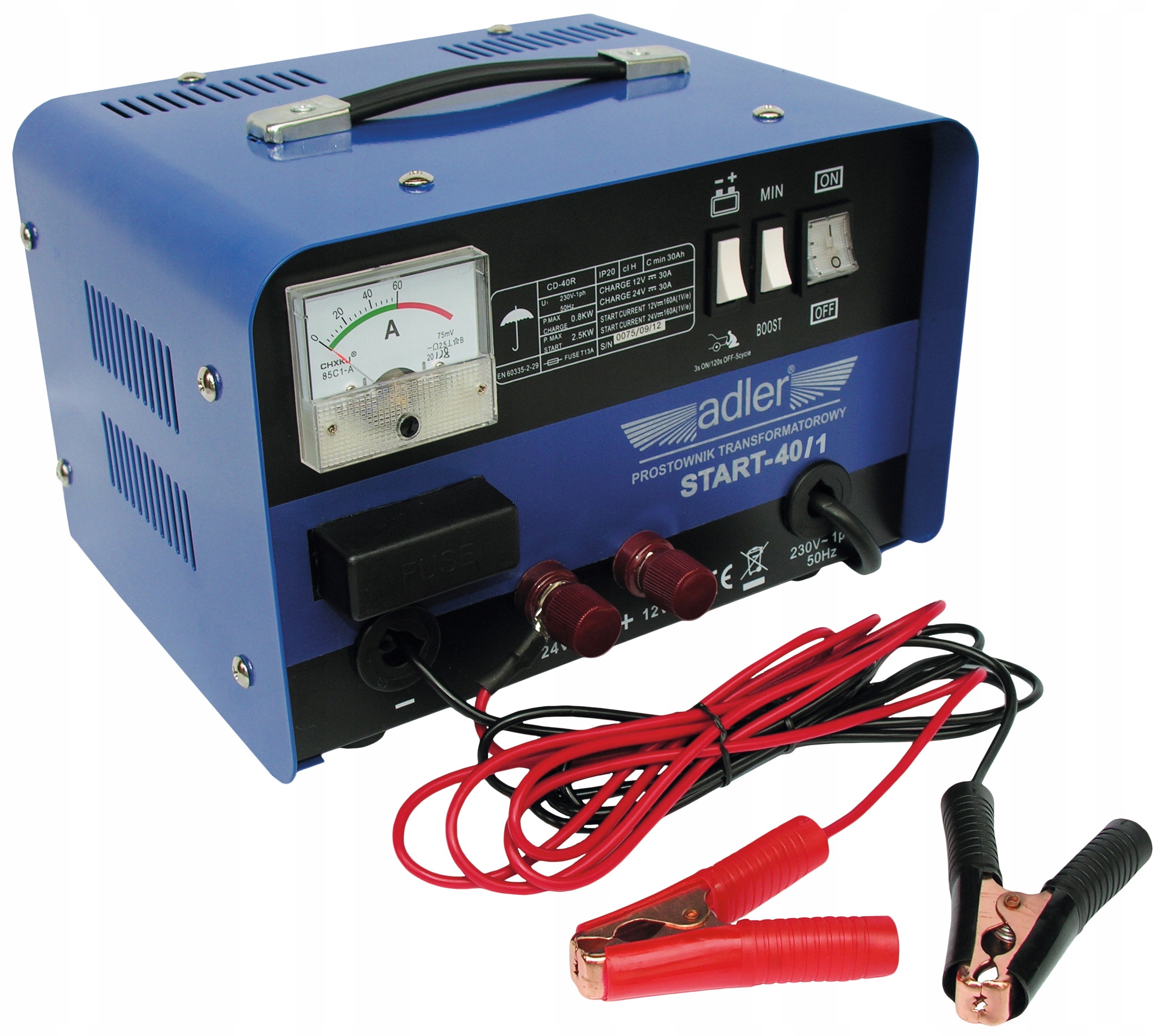 Prostownik 12 24 V z Funkcja Rozruch START 40 1