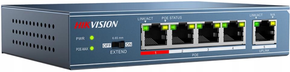 Switch Hikvision DS-3E0105P-E