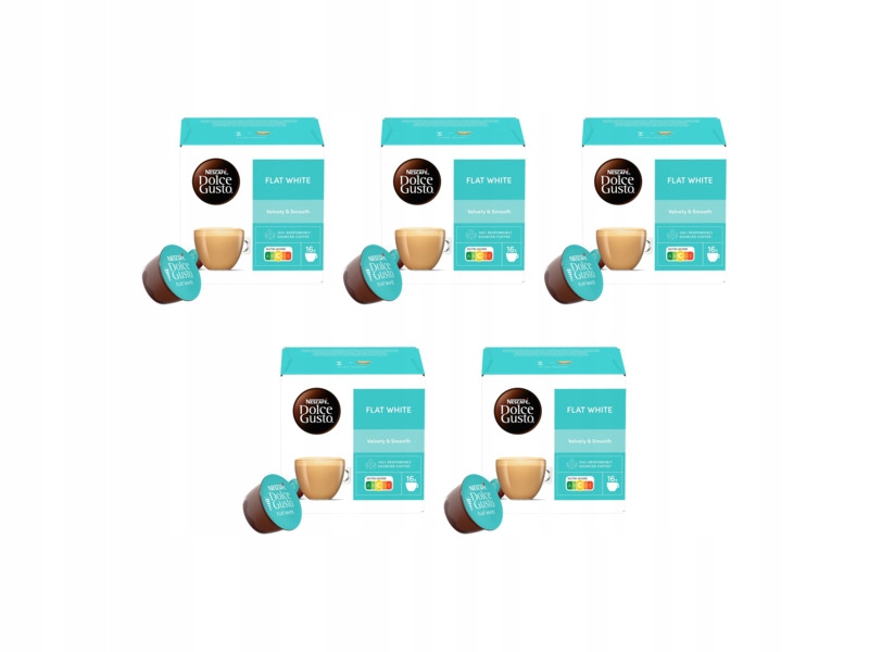 Kapsułki Nescafe Flat White do ekspresu Nescafe Dolce Gusto 5x 16szt
