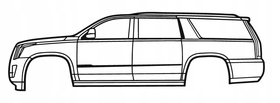 DEKORACJA ścienna Obraz Samochód CADILLAC ESCALADE ESV 4TH GEN 2015