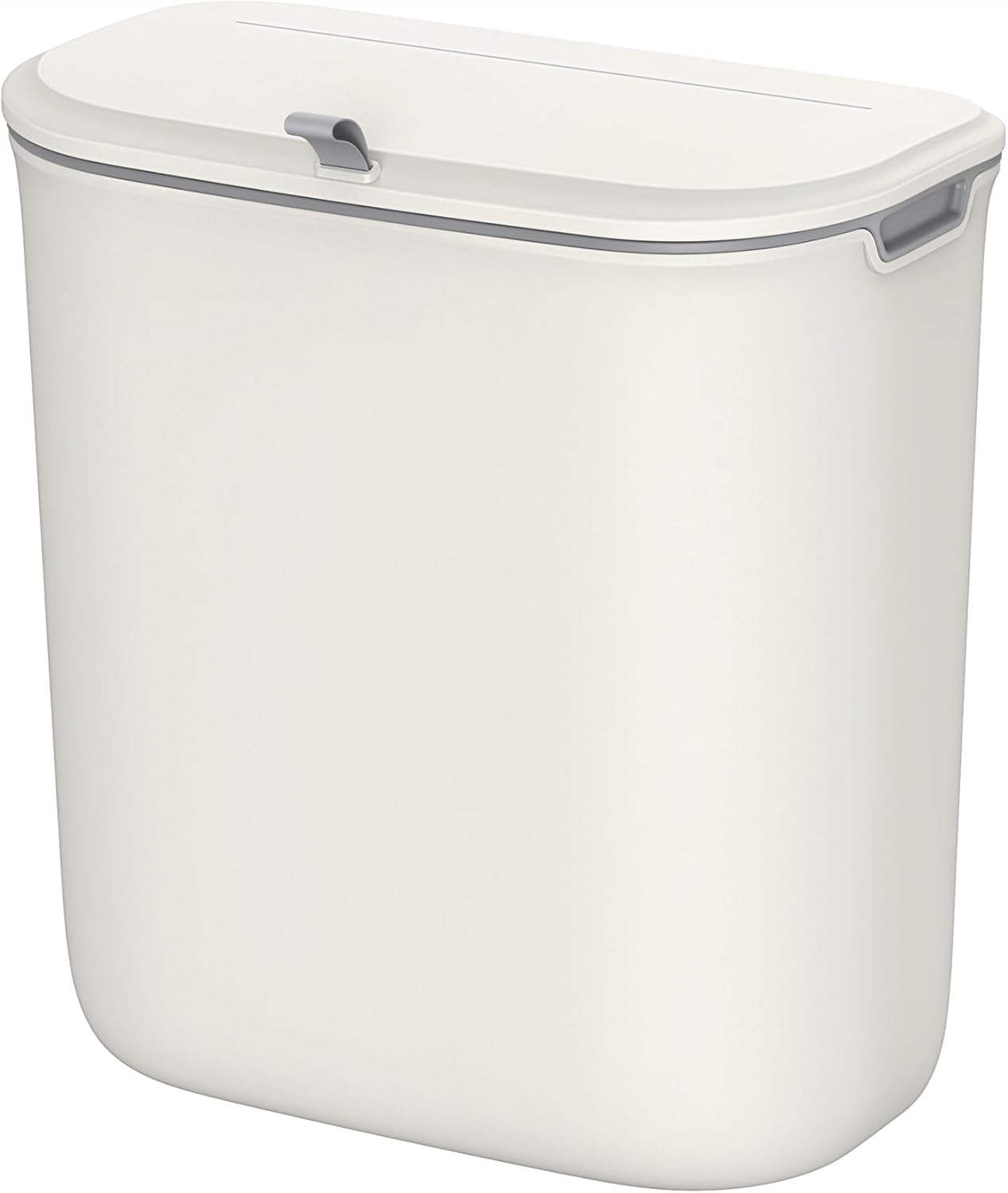 Odpadkový Koš Hermetický 9L Bílý Pp Se Skříňkovým Hákem