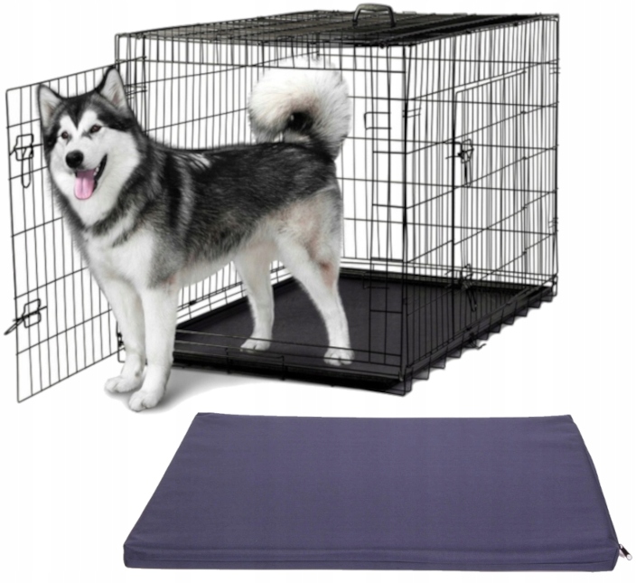 Zestaw Metalowa Klatka Kennelowa Psa Psów Szczeniąt XXL Materac Kojec