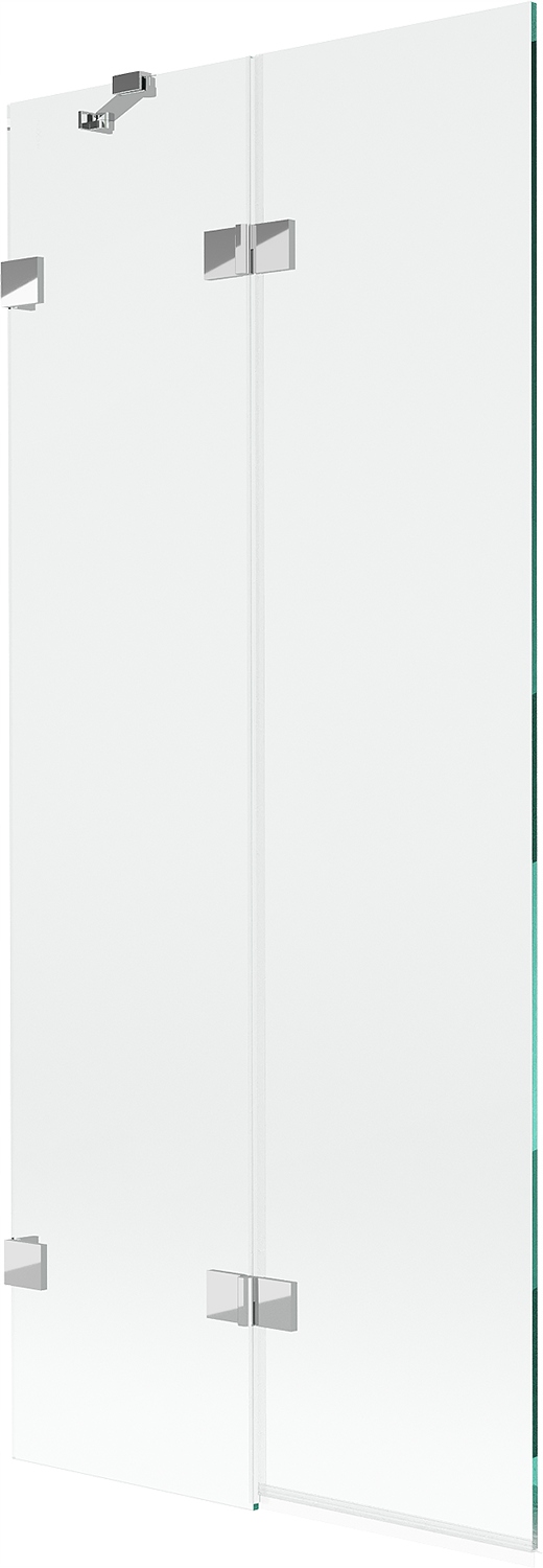 Mexen Lunar vanová zástěna 2-křídlová levá 80 x 150 cm, transparentní, chro
