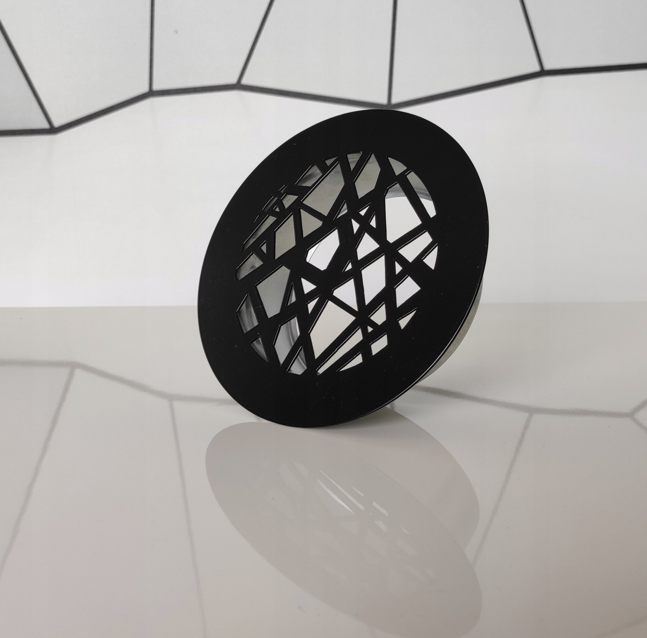 Kratka wentylacyjna/anemostat 100 mm RAL 9005