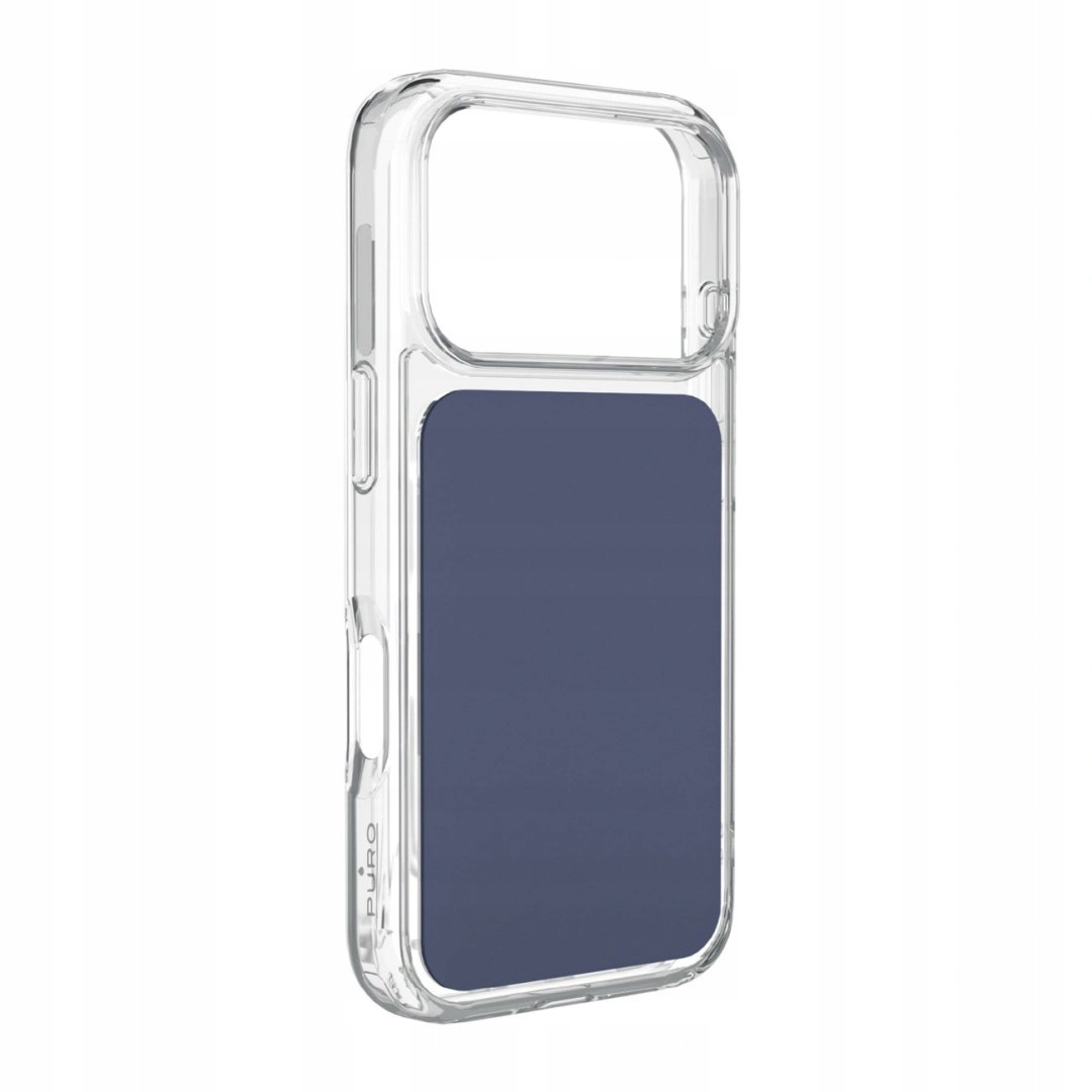 Etui Puro Plate Mag na iPhone 17 Pro Max kompatybilne z MagSafe niebieski