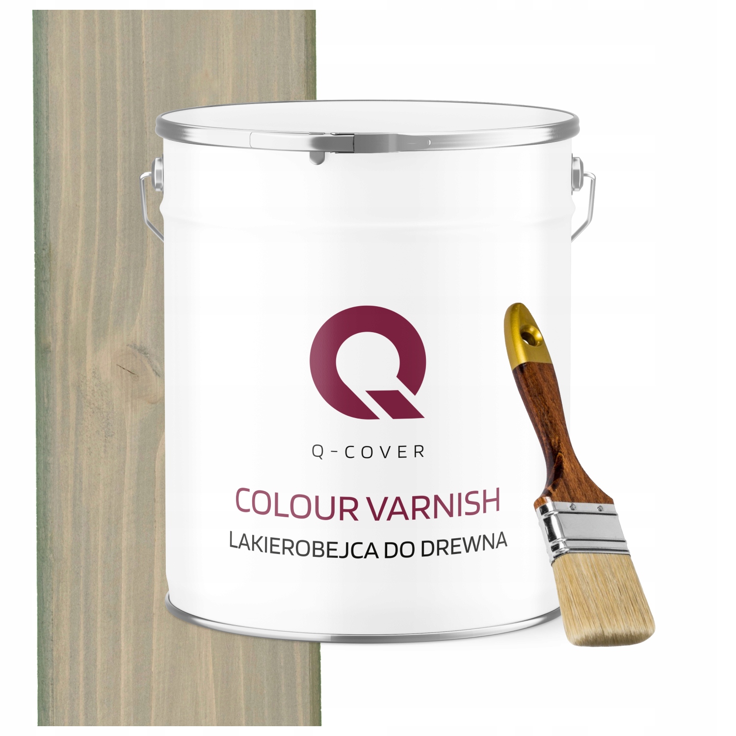 Lakovník Na Dřevěné Prvky Výkonný Šedý Světlý Satén 5L Dárek