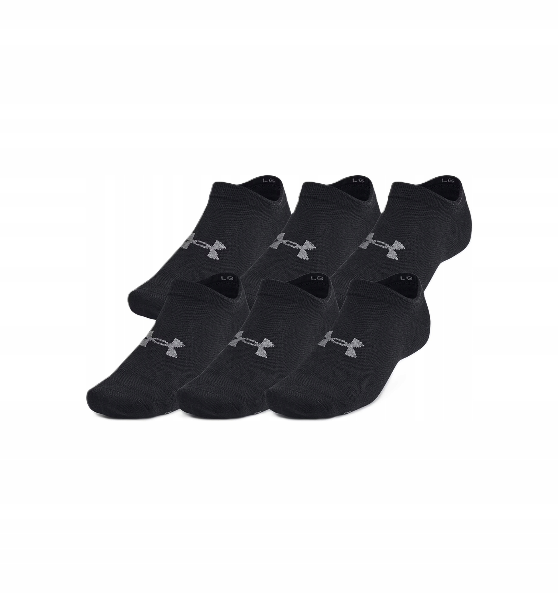 Skarpety Under Armour stopki Essential No Show 6-pak czarne