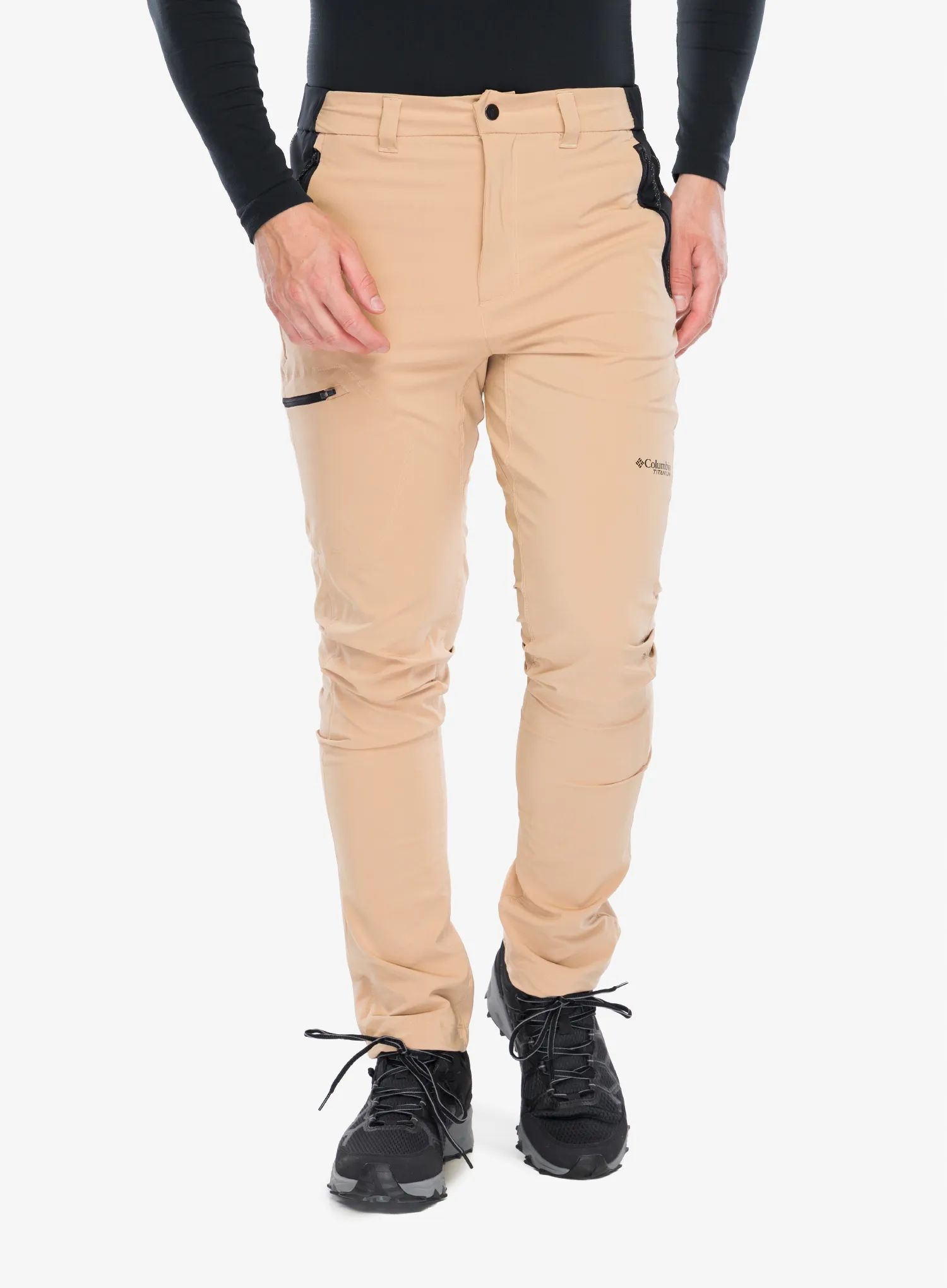 Turistické kalhoty Columbia Triple Canyon Pant II canoe/black 38 (XL)