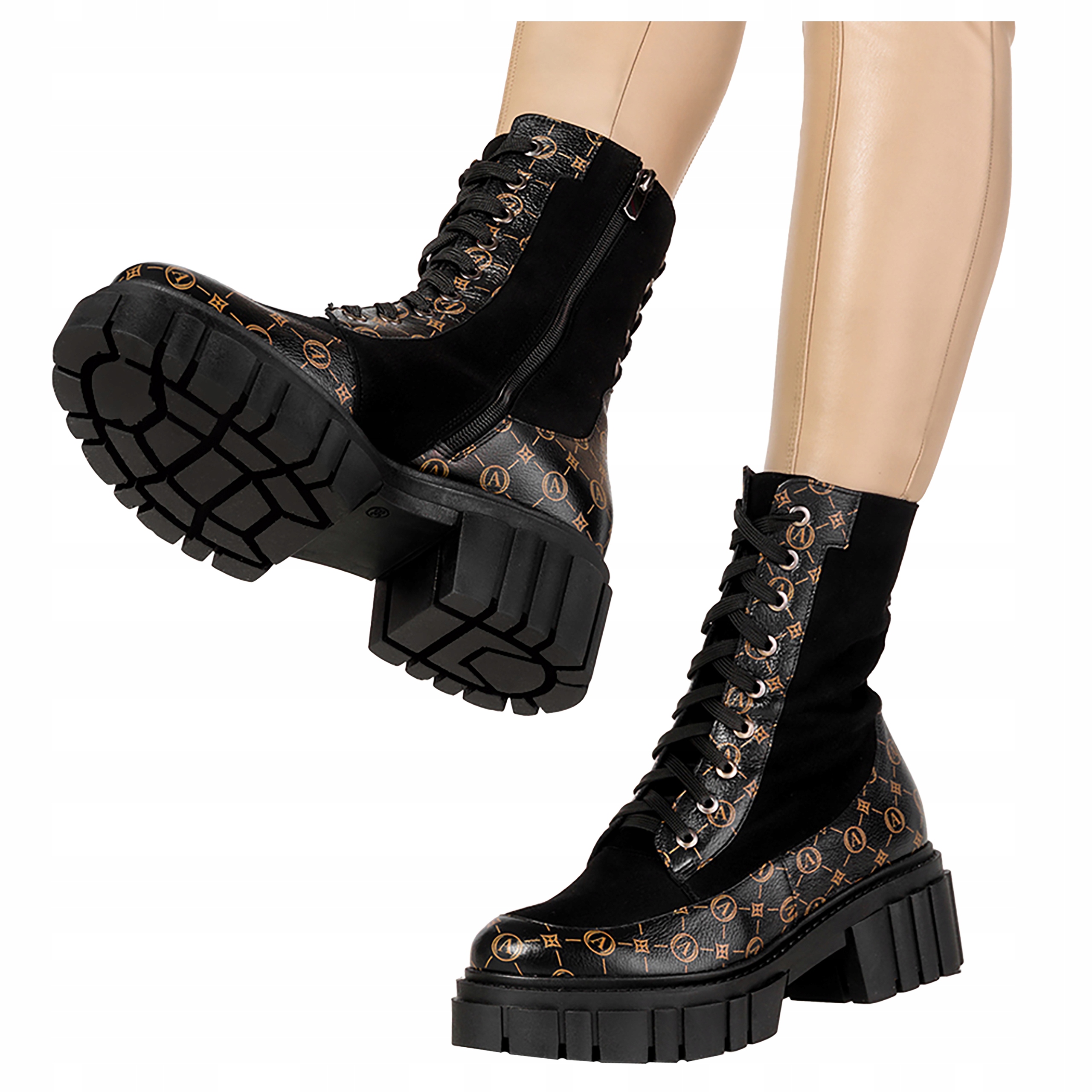 Boty Workery Polska Kůže Platforma New r 36