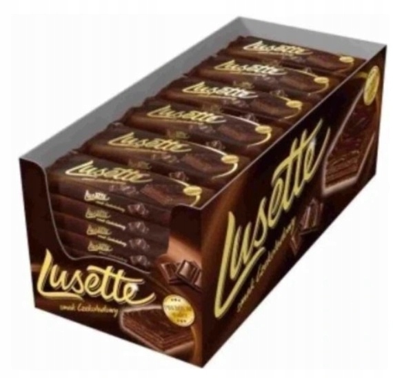 Levně 36 x 50 g Lusette čokoládové oplatky tyčinka Karton