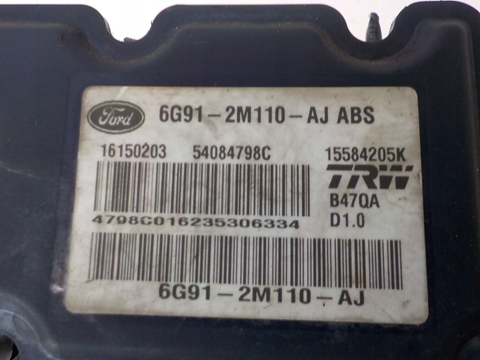 FORD S-MAX e Pompa ABS 6G91-2M110-AJ 16150203 54084798C