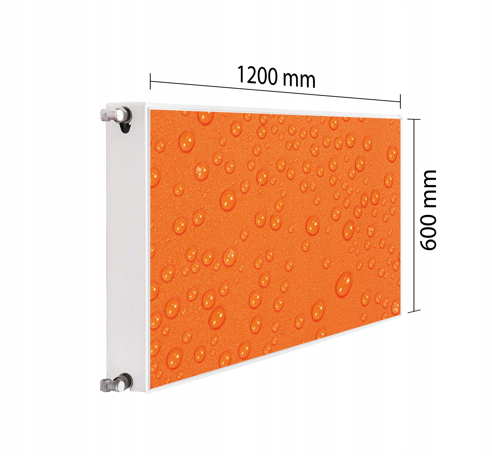 Maskovač Kryt Radiátoru 120x60 Kapky Podložka Magnet