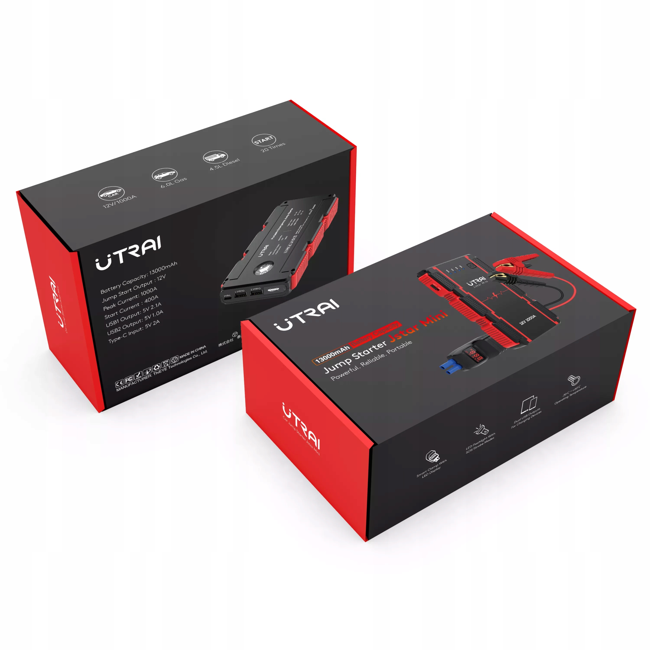 Стартер для автомобіля стартер POWERBANK 1000A 3в1