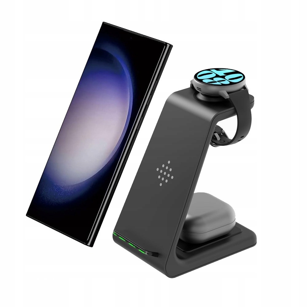 Stacja Ładowarka Indukcyjna 3w1 do Samsung Galaxy S24 S23 Watch 6 /Classic