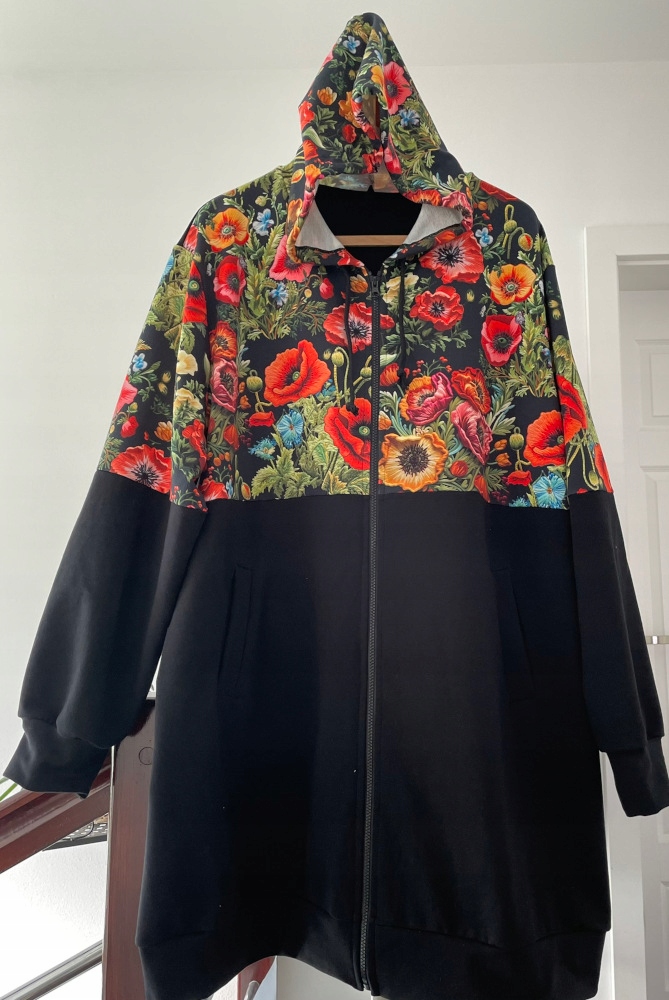 Mikina Plaszczyková Na Zip Polska maxi+size Nová vel 56/58 extra