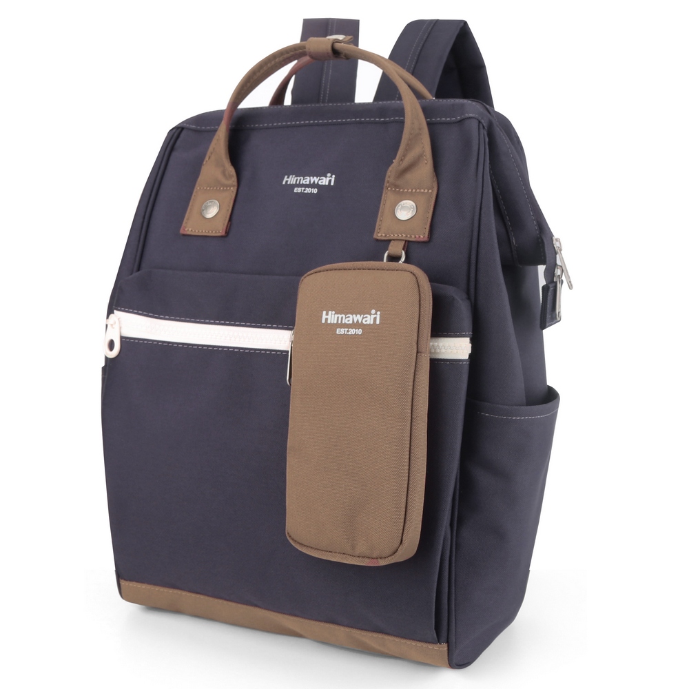 Plecak do samolotu wizzair Himawari 1027 na laptopa 15 etui fiolet-brąz