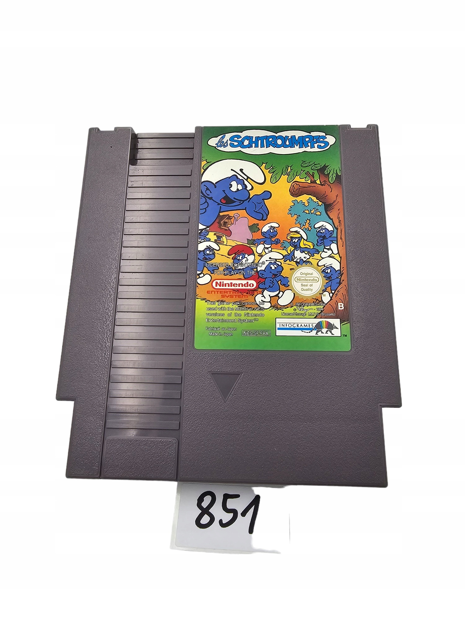 NINTENDO NES THE SMURFS + INSTRUKCJA ORYGINAŁ