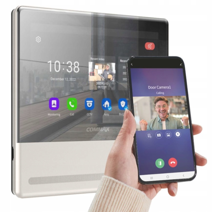 Monitor Do Wideodomofonu Ip Commax Wifi Pamięć Brama Furtka Aplikacja