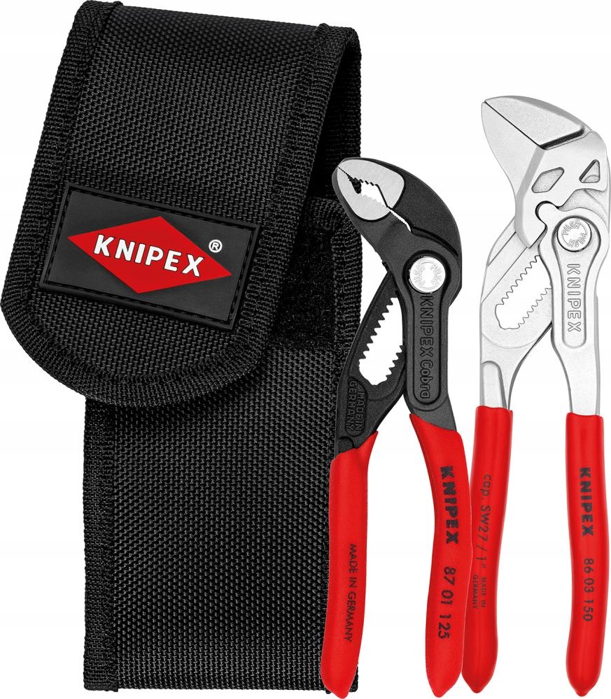 Sada kleští na trubky 125 mm a 150 mm Knipex mini, 2dílná