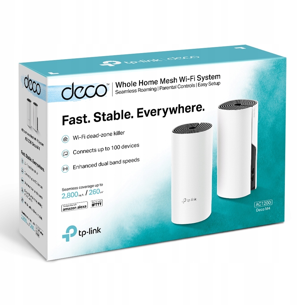 Zestaw Router Punkt dostępowy Mesh TP-Link Deco M4 AC1200 2 sztuki