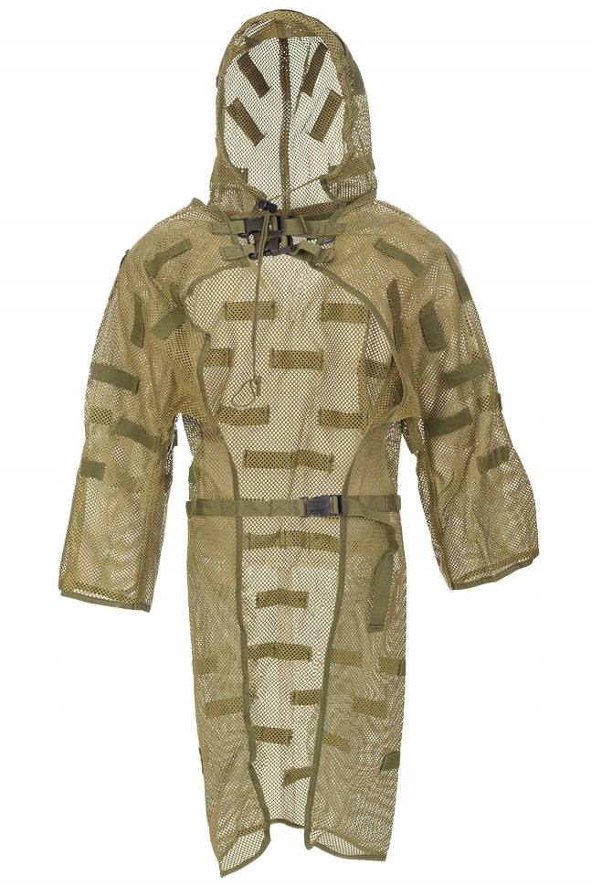 Strój maskujący kamuflaż snajperski Mfh Mesh Coat z pętlami Olive