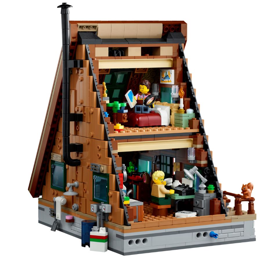 LEGO Ideas 21338 Chatka w kształcie litery A + GRATIS LEGO Creator 30584 Liczba elementów 2082 szt.