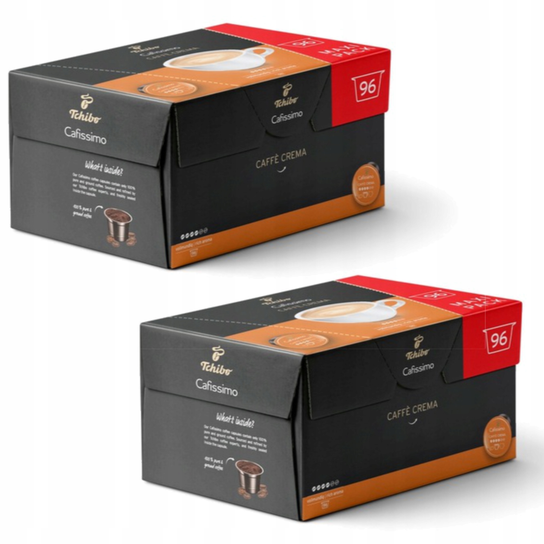 Levně Tchibo Cafissimo Crema Rich Aroma 96x2 kapslí Arabika Sada