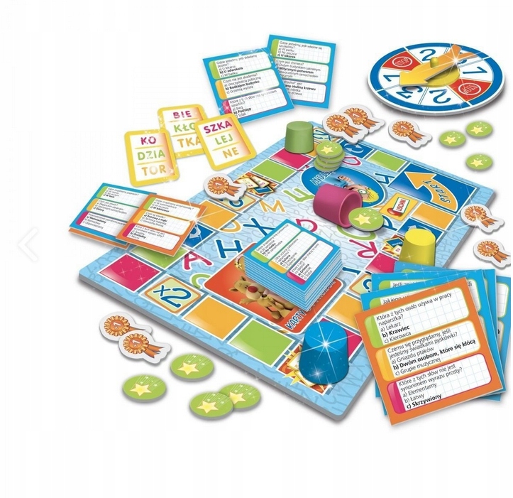 Planszówka Dziecięca Gra Logiczna Rozrywkowa Quiz Język Polski