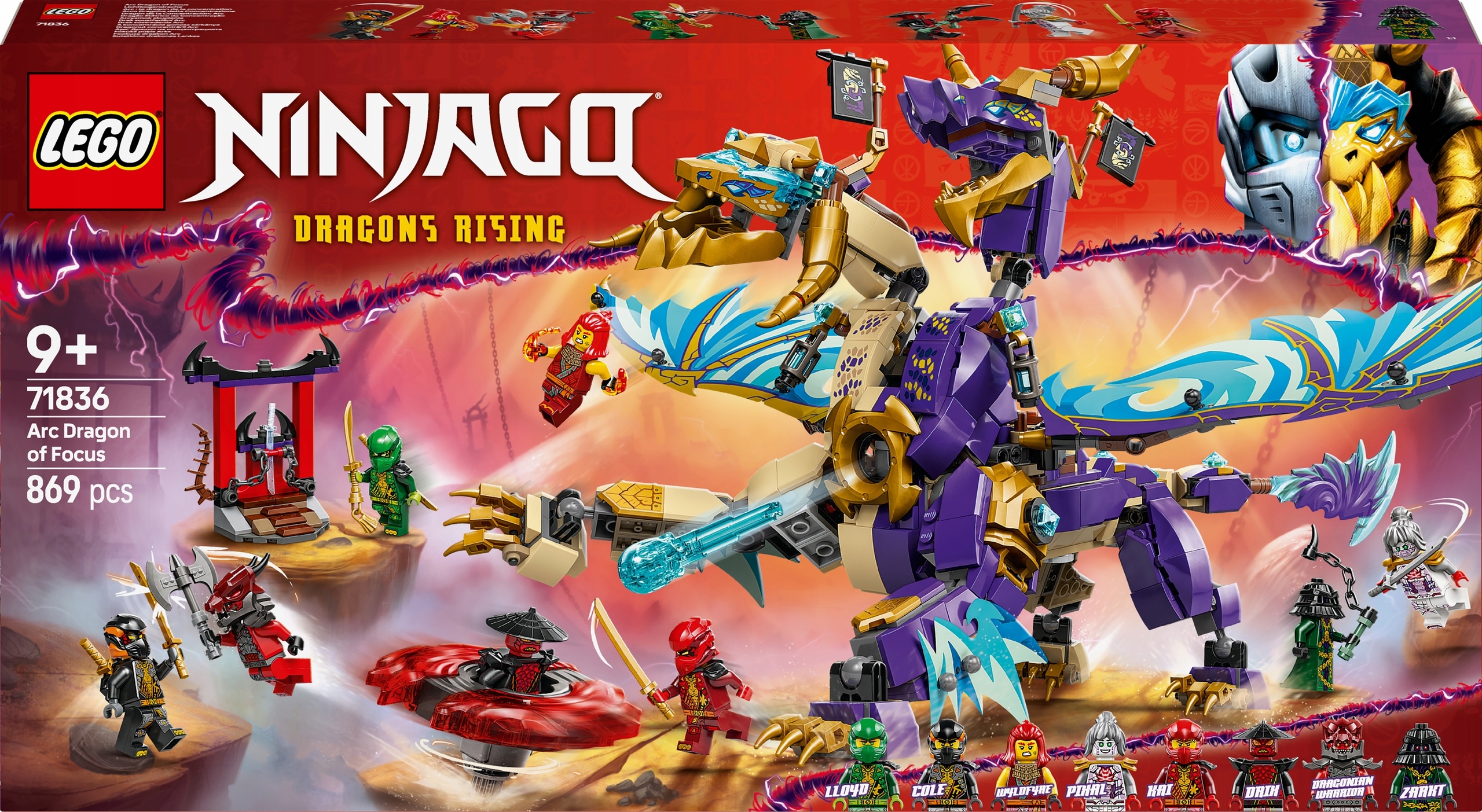 Lego Ninjago Arcismok soustředění 71836 8 Minifigurek