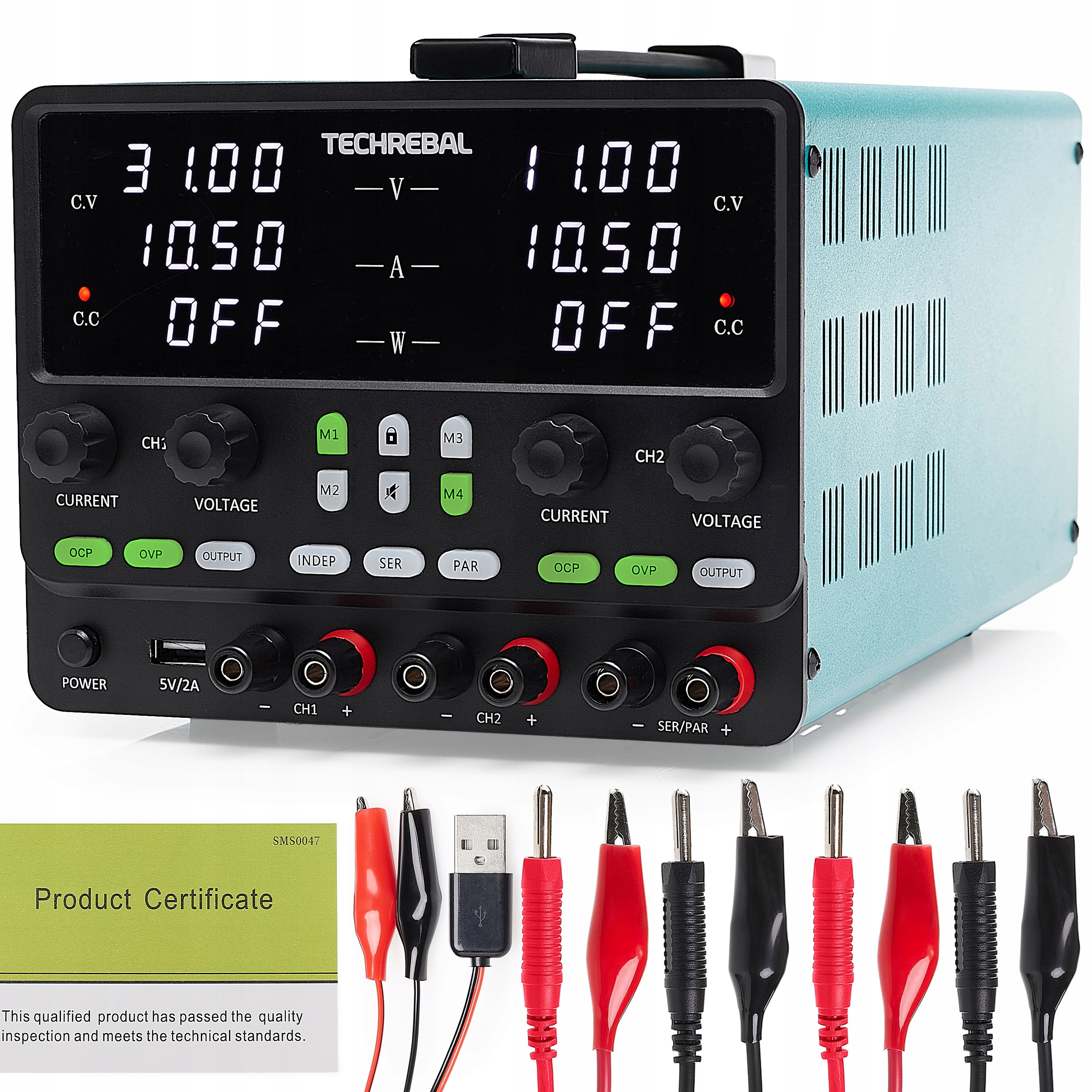 Dvoukanálový Laboratorní Napájecí Zdroj S Regulací Tehcrebal SPPS3010-2KD Servis