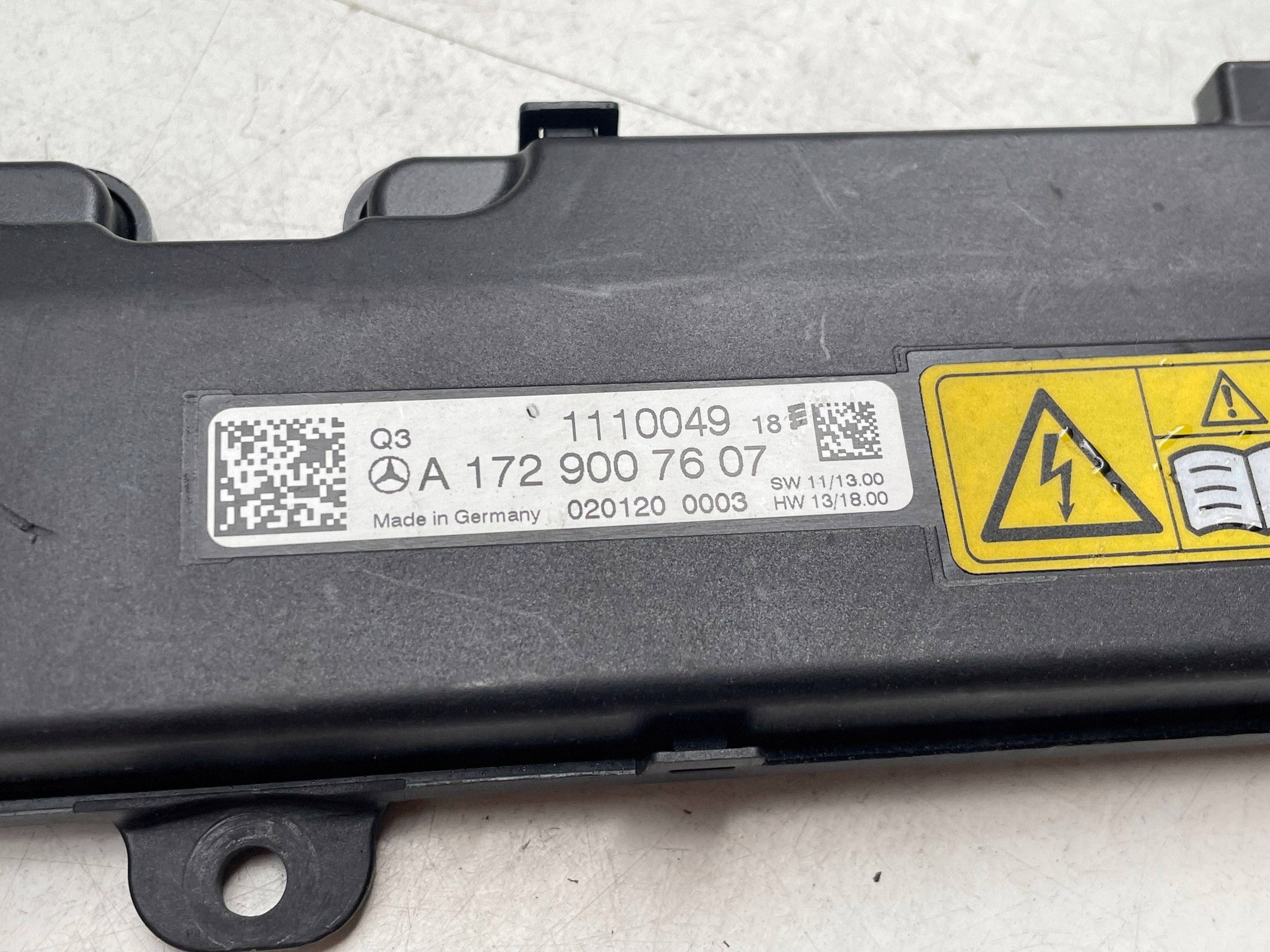 MERCEDES SLK R172 control unit module roofs 1729007607 !J