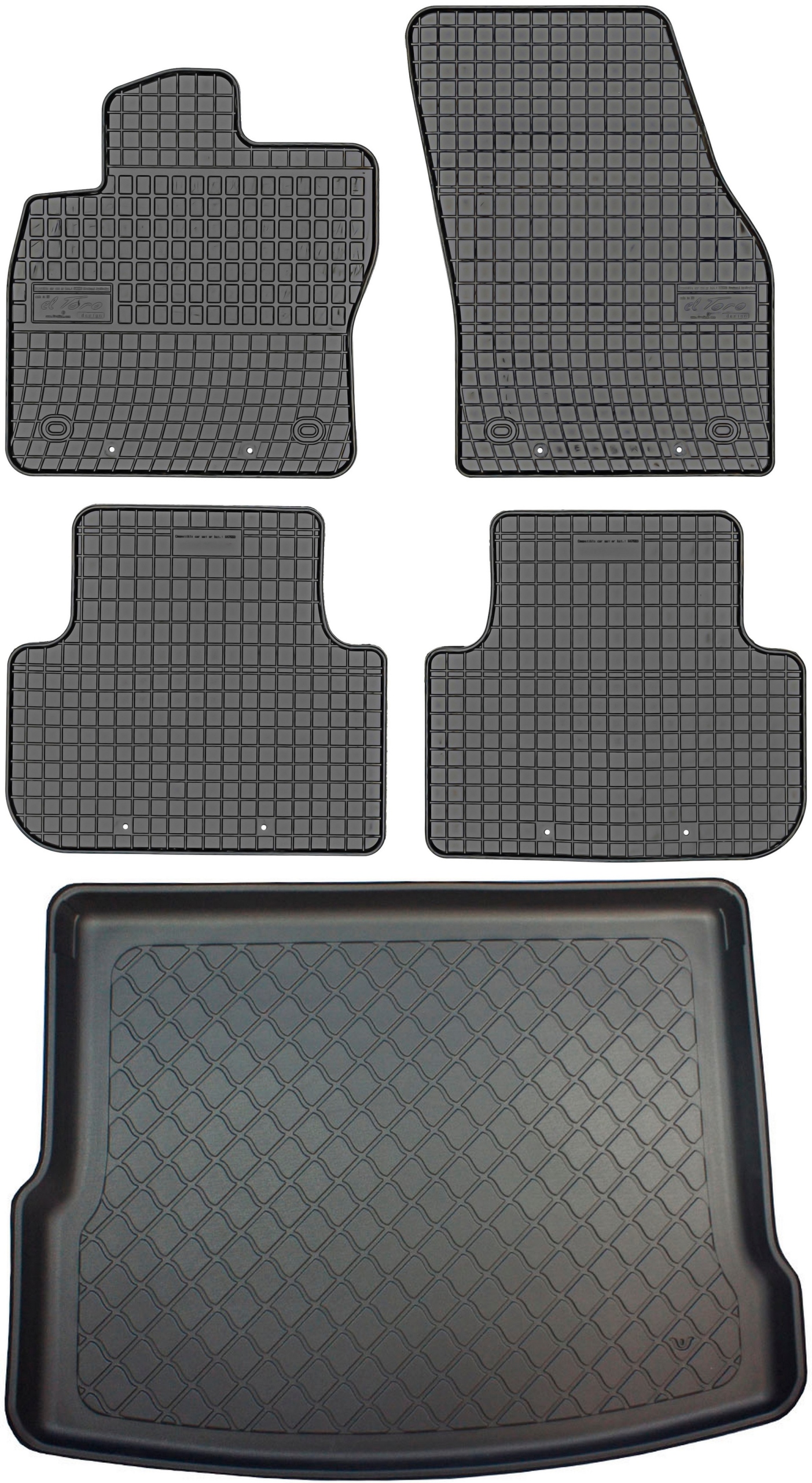 Volkswagen Tiguan II Suv od roku 05.2016 Sada Koberce batožinový priestor