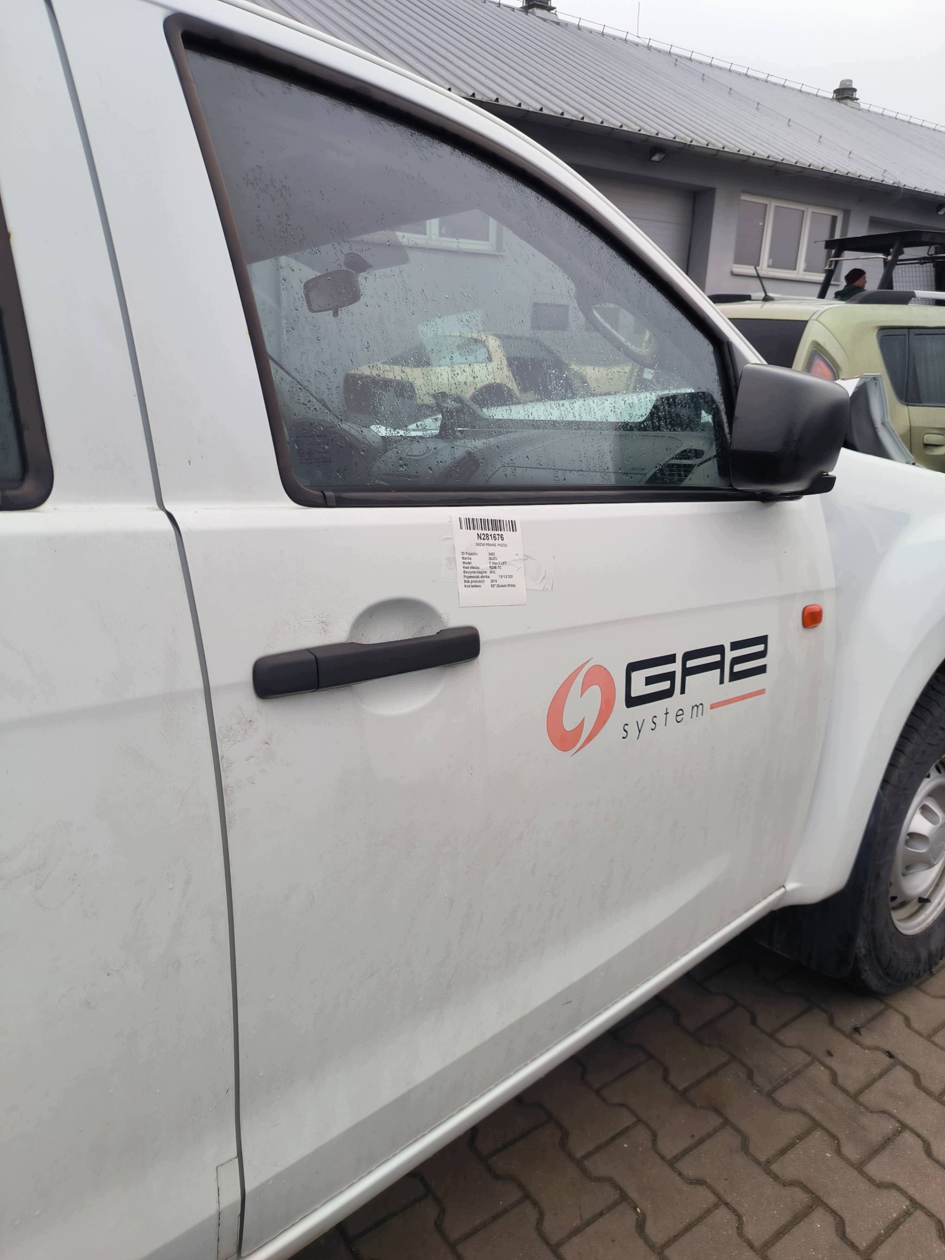 tür rechts vorne 527 SPLASH WHITE ISUZU D-Max II