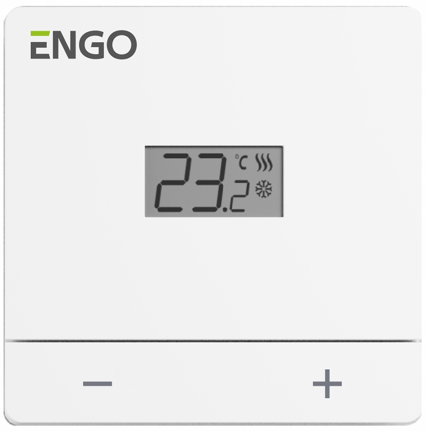 Engo Kabelový Regulátor Teploty, Napájení Ze Sítě 230 V, Bílý