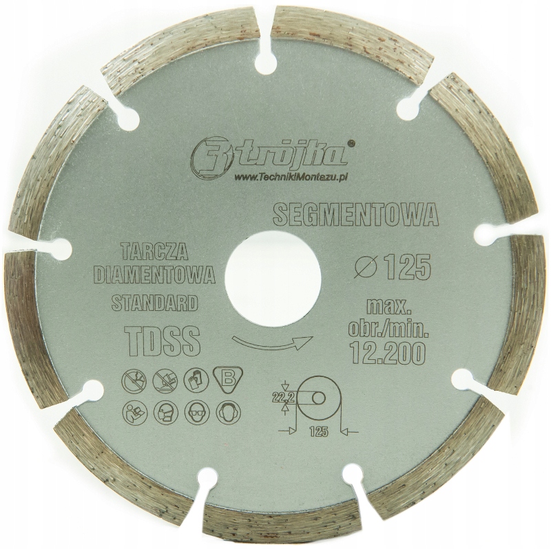 

Tarcza Diamentowa do beton cegła klinkier 115mm