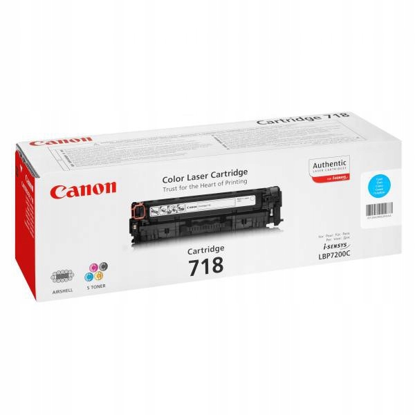 Toner Canon CRG-718C, 2900 stran azurový