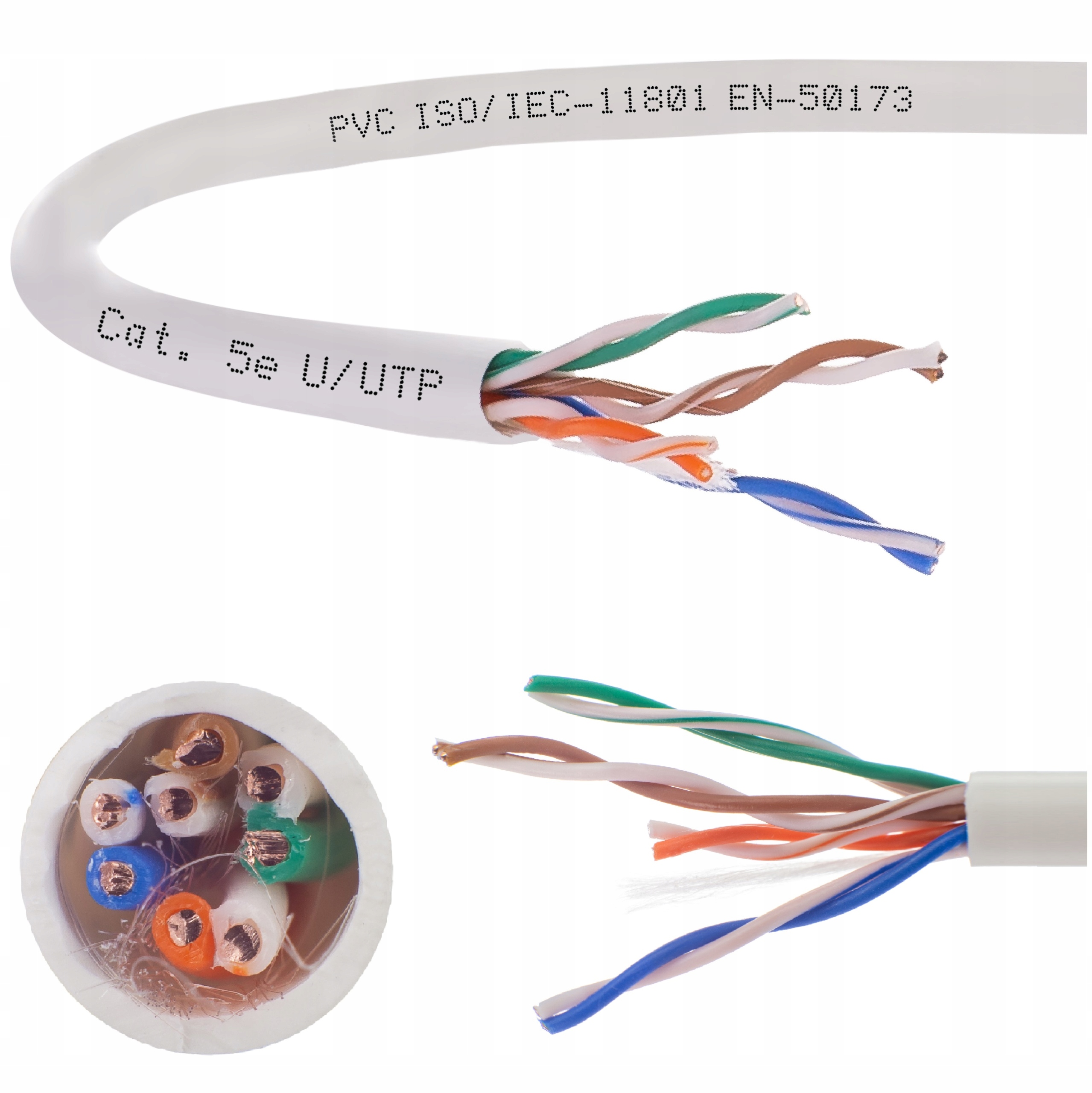 

Kabel Sieciowy Utp KAT.5E Skrętka Lan Miedź Domnet
