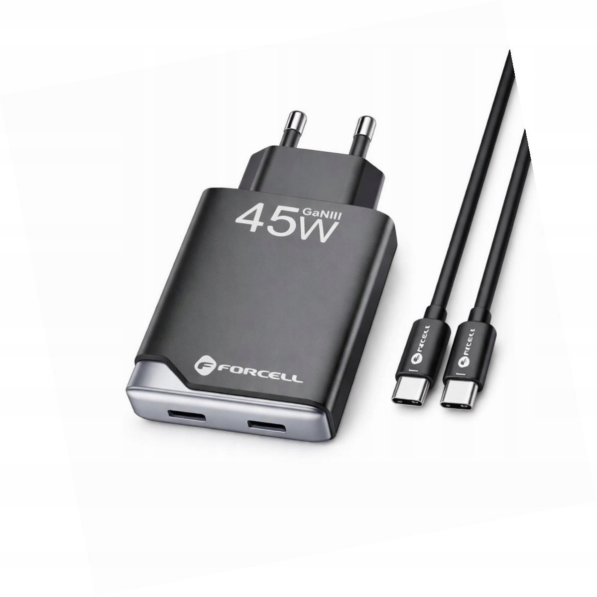 Szybka ładowarka 45W 2 porty z długim kablem 2m do Samsung Galaxy S25 Ultra